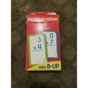 Schoolzone.com Multiplication 0-12 Flash Cards Ages 8-Up